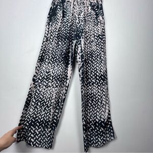 Amanda Bond silk pants made in Los Angeles blush pink and ink